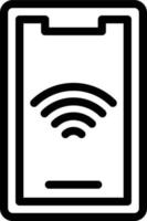 vector diseño móvil Wifi icono estilo