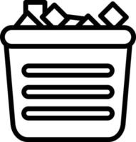 Ice Bucket Vector Icon Style