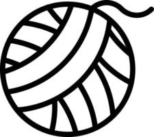 Yarn Ball Vector Icon Style