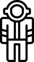 Astronaut Suit Vector Icon Style