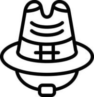 vaquero sombrero vector icono estilo