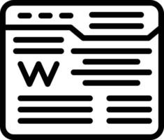 Wikipedia Vector Icon Style