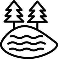 vector diseño lago icono estilo