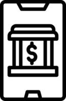 Vector Design Mobile Banking Icon Style