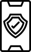 Vector Design Mobile Security Icon Style