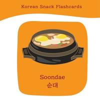 Food flashcard. Cute flashcard for children. Flashcard collection vector