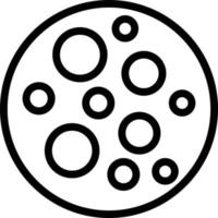 Vector Design Full Moon Icon Style