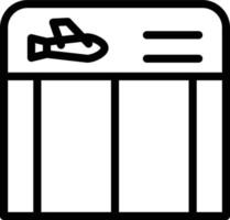 Boarding Gate Vector Icon Style