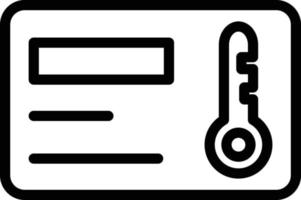 Keycard Vector Icon Style