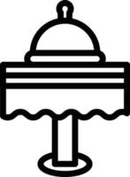 Dinner Table Vector Icon Style