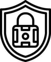 vector diseño seguridad icono estilo