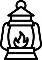 Vector Design Oil Lamp Icon Style