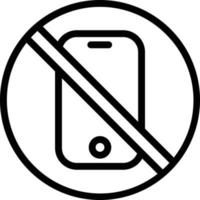 Vector Design No Phone Icon Style