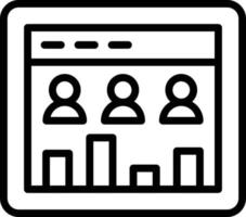 Page Visitors Vector Icon Style