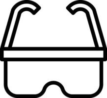 vector diseño la seguridad lentes icono estilo