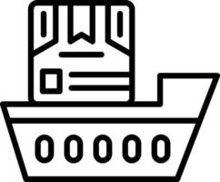 vector diseño Envío barco icono estilo