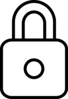 Vector Design Locked Icon Style