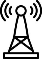Signal Tower Vector Icon Style
