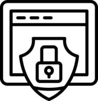 Website Security Vector Icon Style