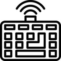 Vector Design Wireless Keyboard Icon Style