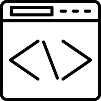 Vector Design Coding Icon Style