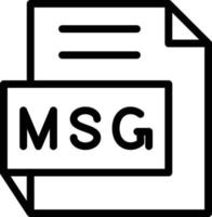 Vector Design MSG Icon Style