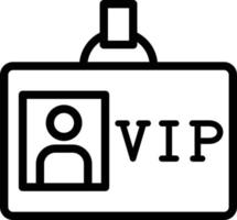 vector diseño VIP pasar icono estilo