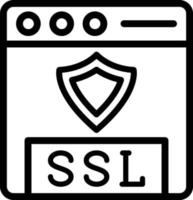 vector diseño ssl icono estilo