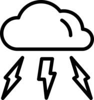 vector diseño tormenta icono estilo