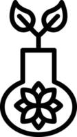 vector diseño florero icono estilo
