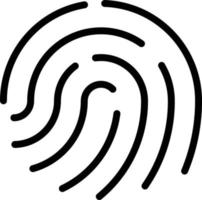 Vector Design Fingerprint Icon Style