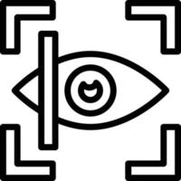 vector diseño de retina escanear icono estilo