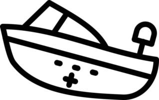 vector diseño rescate barco icono estilo