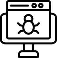 Vector Design Website Bug Icon Style