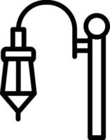 Street Lamp Vector Icon Style