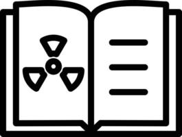 Chemistry Open Book Vector Icon Style