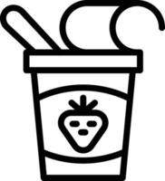 Yogurt Vector Icon Style