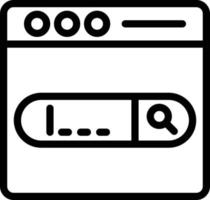 Vector Design Search Bar Icon Style