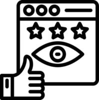 Vector Design Impression Rate Icon Style