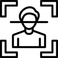 Vector Design Facial Recognition Icon Style