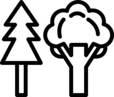 vector diseño bosque icono estilo