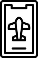 Vector Design Mobile Airplane Mode Icon Style