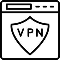 vector diseño vpn icono estilo