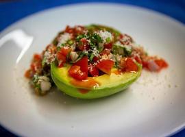 Avocado salad with Cheese photo