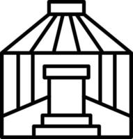 vector diseño yurta icono estilo