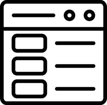 Vector Design Web Layout Icon Style