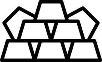Vector Design Gold Ingots Icon Style