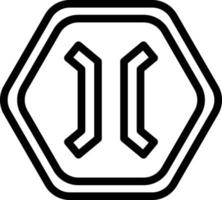 Vector Design Narrow Bridge Icon Style