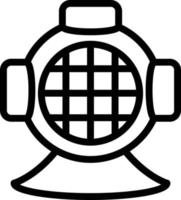 Vector Design Diving Helmet Icon Style