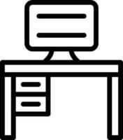 Vector Design Computer Table Icon Style